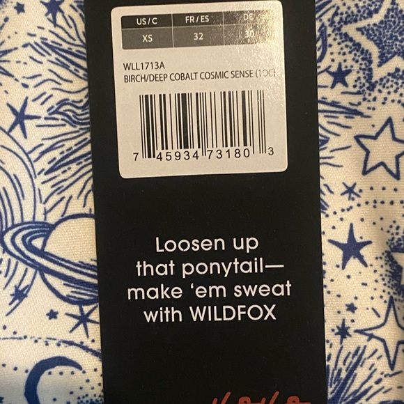Wildfox | Wildfox athleisure Cosmic Blue Sports Bra and Leggings Set NWT S / XS - Picture 8 of 11